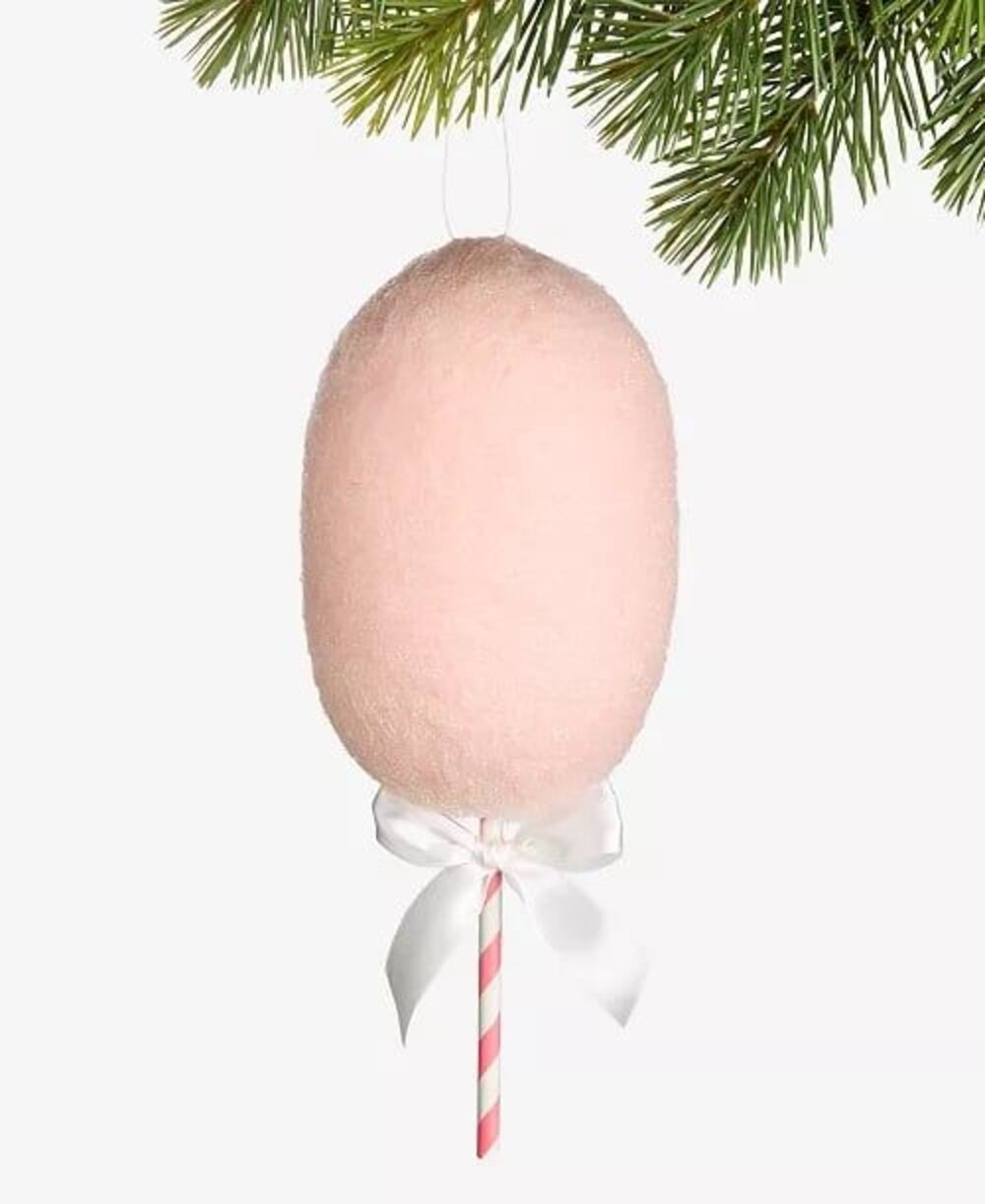 Macy’s Holiday Lane Pink Cotton Candy Ornament